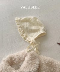 予約 valubebe  Heart frill bonnet hat