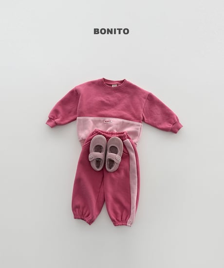 予約 bonito Under-Color-Block man to man