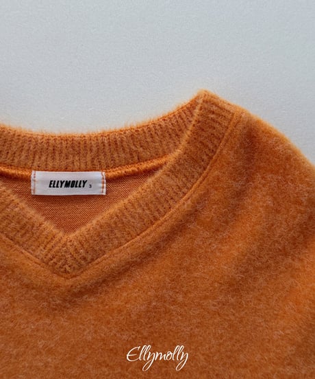 予約Elly Molly Chicago brush v neck knit