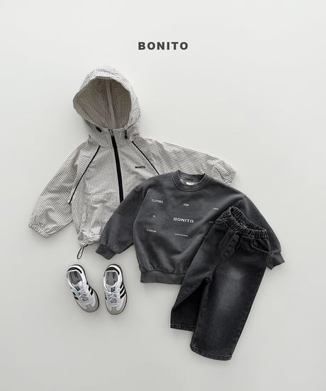 予約 bonito Fog pigment man to man (ママとお揃い)