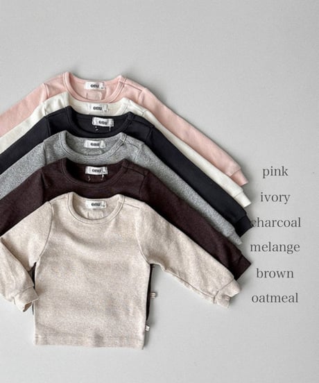 予約 ONU Ribbed Cuff Stretch Tee