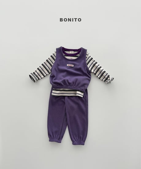 予約 bonito Mini waffle vest setup