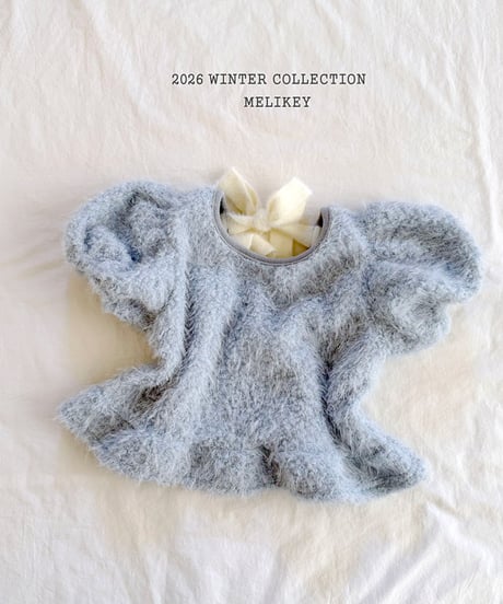 予約 melikey Posong Frill Puff Tee