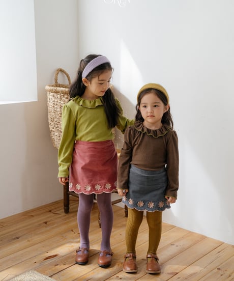 予約 OREN Bella Embroidered Culotte Pants