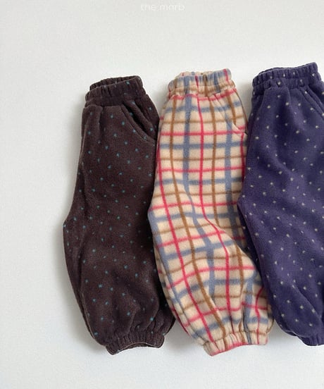 予約minirobe Fleece jogger pants