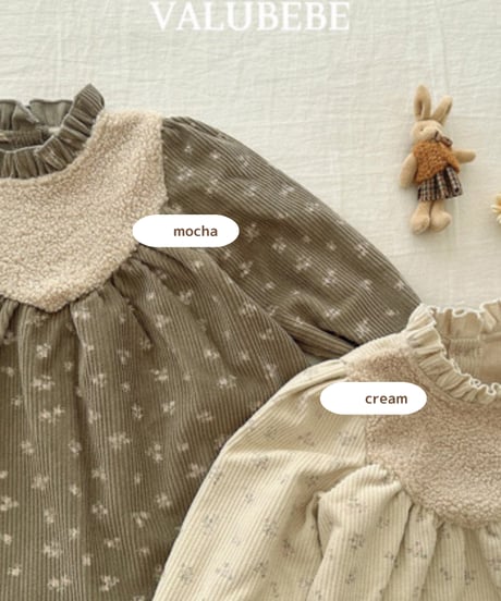 予約 valubebe Hi-Dumble color matching dress