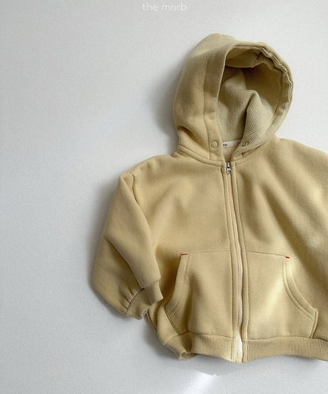 予約minirobe Barrel Hooded Zip-Up