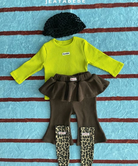 即納 JEAYA Frill boots cut pants