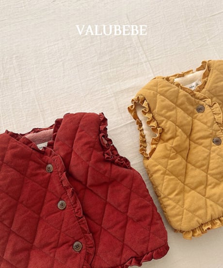 予約 valubebe Frill padded vest