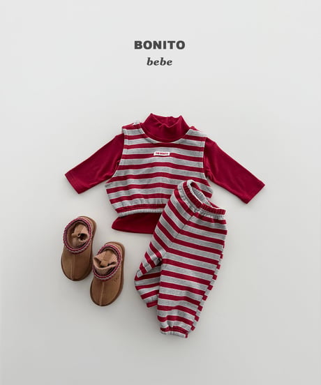 予約bonito Baby stripe set