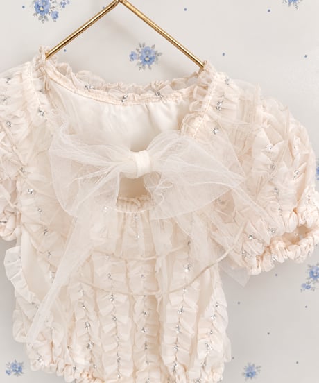 一部即納 monbebe Chiffon frill special suit