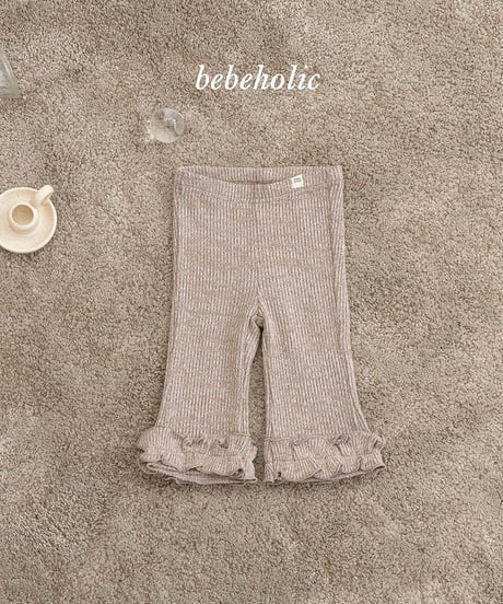 予約 bebeholic Lily boots cut pants