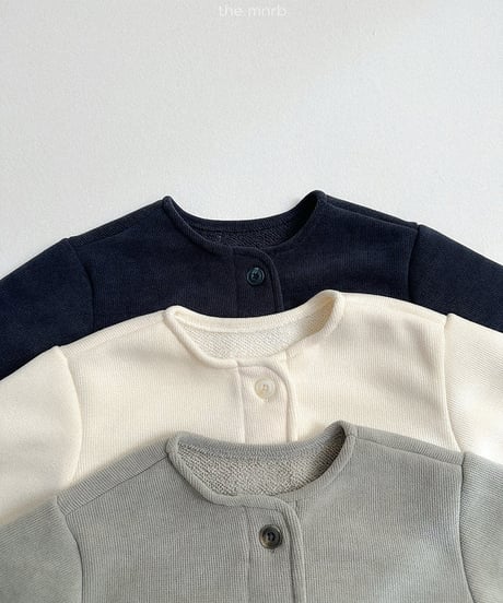 予約minirobe Poy worm cardigan