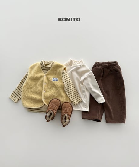 予約 bonito Mock-Neck T-Shirts(2点セット)