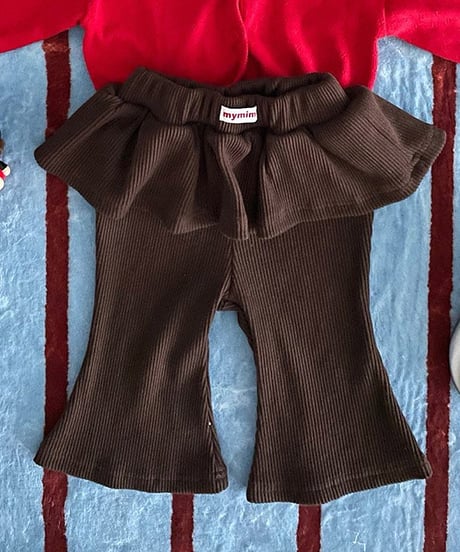 即納 JEAYA Frill boots cut pants