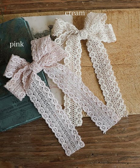 予約 FLO Shabl lace hairpin