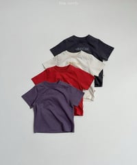 予約minirobe Urban logo half-sleeved tee