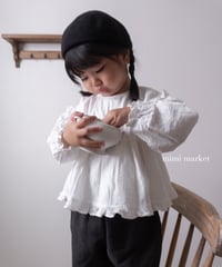 予約mimi market Shoulder Frill Blouse
