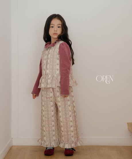 予約 OREN Groot Reversible Quilted Vest & Pants Set