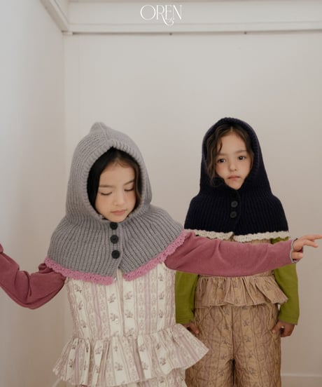 予約 OREN Color-Block Cape Balaclava