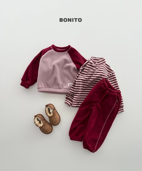 予約 bonito Two-Tone Raglan Set