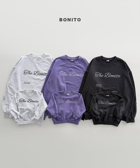 予約 bonito The bony totering man to man (ママとお揃い)