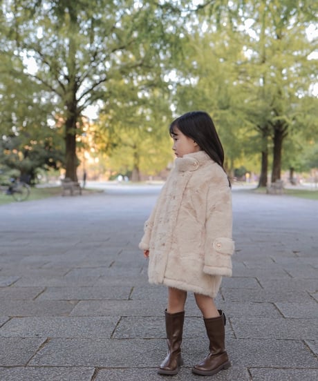 即納Luxe Fur Double Coat