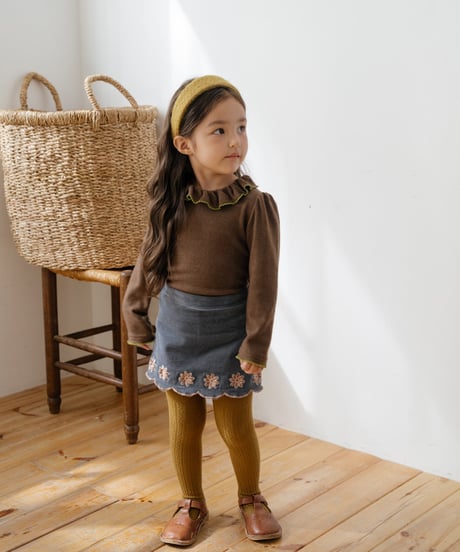 予約 OREN Bella Embroidered Culotte Pants
