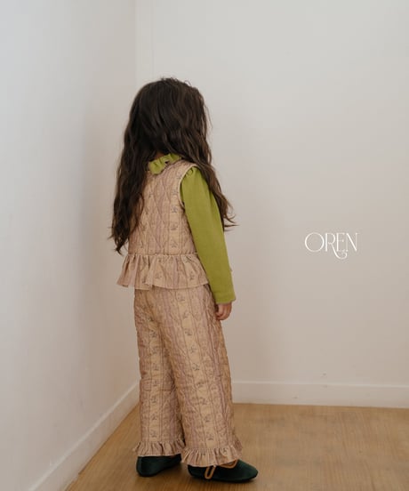 予約 OREN Groot Reversible Quilted Vest & Pants Set