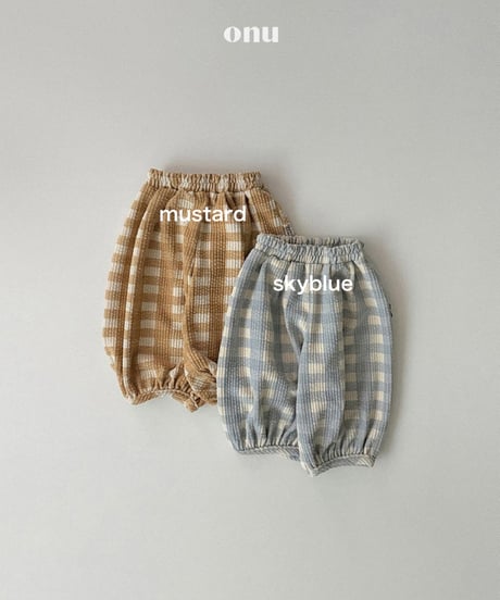 予約 ONU Check dongle pants
