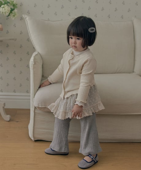 予約 The beige Chiffon Skirt Pants