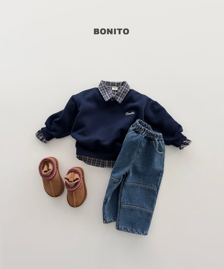 予約 bonito Fleece-Lined Check Shirt