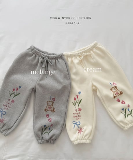 予約 melikey Picture play jogger pants