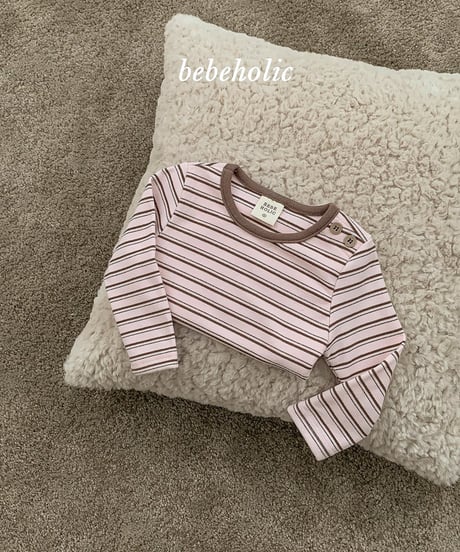 予約 bebeholic Toto stripe Tee