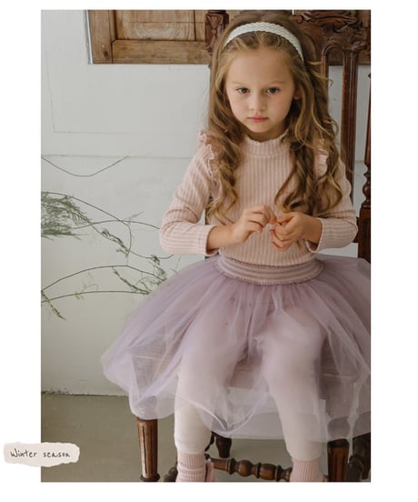 予約 FLO Moen tulle skirt leggings