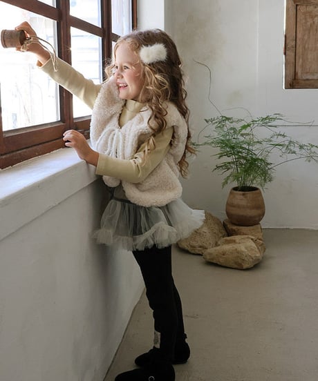 予約 FLO Elle fur vest