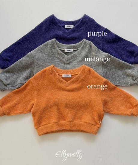 予約Elly Molly Chicago brush v neck knit