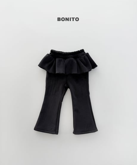予約 bonito Velour Frill Bootcut Pants