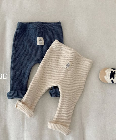予約 valubebe Brushed ribbed leggings