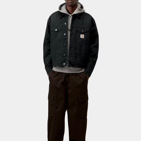 CARHARTT WIP "OG TRUCKER JACKET" [BLACK STONE CANVAS]