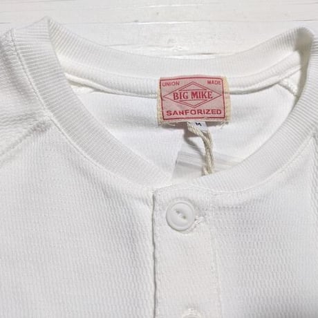 BIG MIKE "Honeycomb Waffle Henry Neck Midweight L/S" 2COLORS