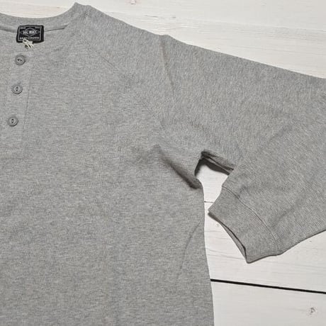 BIG MIKE "Honeycomb Waffle Henry Neck Midweight L/S" 2COLORS