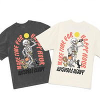 RUTSUBO "MAKE TIME FOR HAPPY HOUR S/S T-SHIRTS" 2COLORS