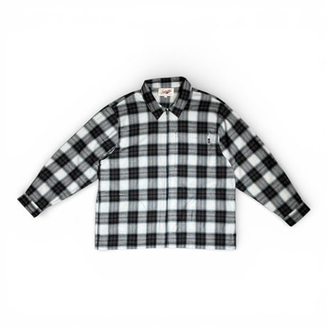 RUTSUBO "BU SHADOW PLAID ZIP SHIRTS JACKET" 2COLORS