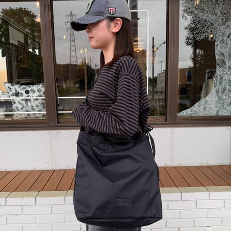 BAICYCLON by bagjack / BCL-154 PACKABLE TOTE SHOULDER BAG  / BLACK