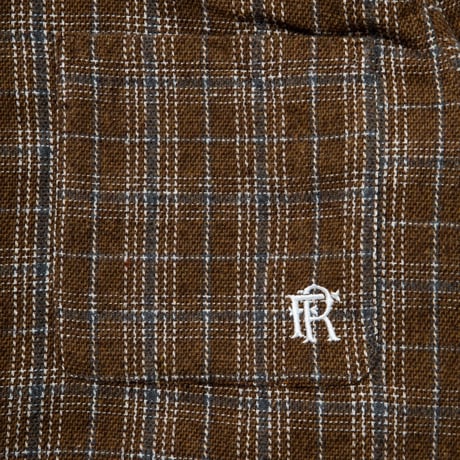 430 "L/S TTN CHECK SHIRT" [BROWN]