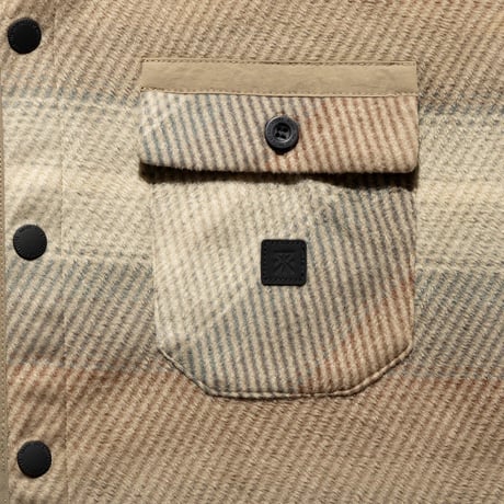 ROARK "FLEECE EMBER OVER SHIRT"[SAND]