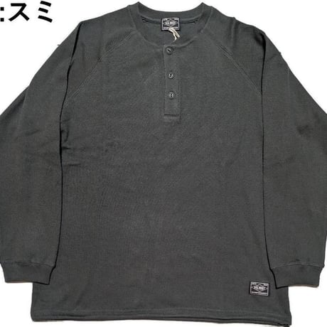BIG MIKE "Honeycomb Waffle Henry Neck Midweight L/S" 2COLORS