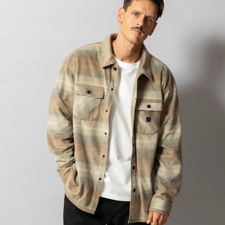 ROARK "FLEECE EMBER OVER SHIRT"[SAND]