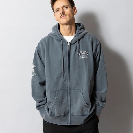 ROARK "ROAMIING" F/Z HOOD SWEAT [DESERT NAVY]